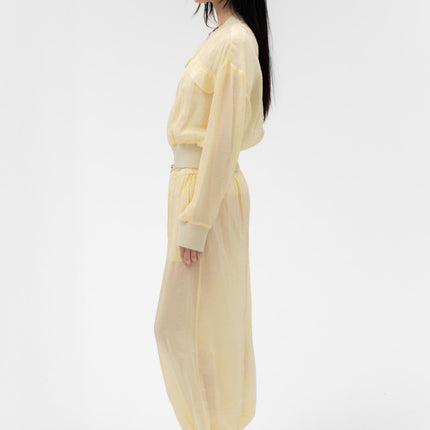 FABIO VOILE JACKET IN BUTTER