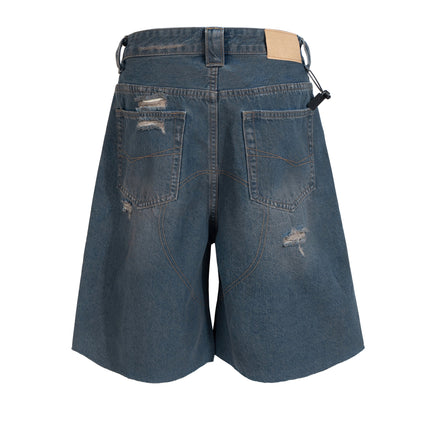 DESTROYED BIKER SHORTS
