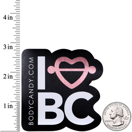 I Heart BC Sticker