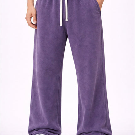 PLUM OVER-DYE SWEATPANTS