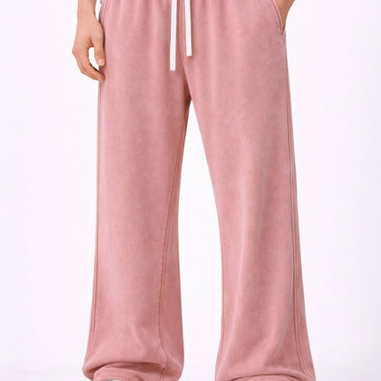 PEACH OVER-DYE SWEATPANTS