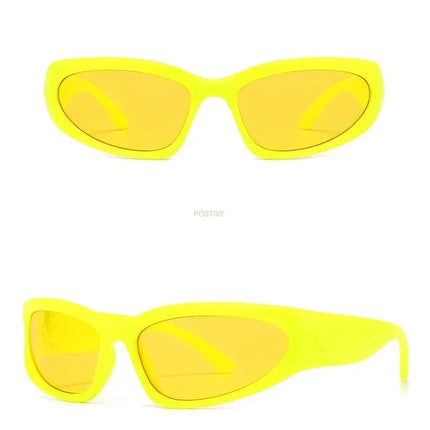 Unique Y2K Designer Luxury Sunglasses Women Rectangle Big Frame Sun Glasses For Men Outdoor UV Protection Classic 2000S Black Sh