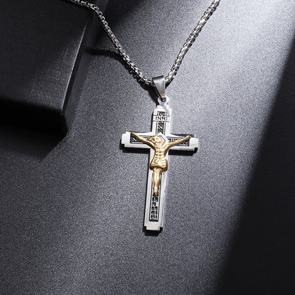 Saint St. Benedict Jesus Cross Pendant Necklace Christian Catholic Amulet