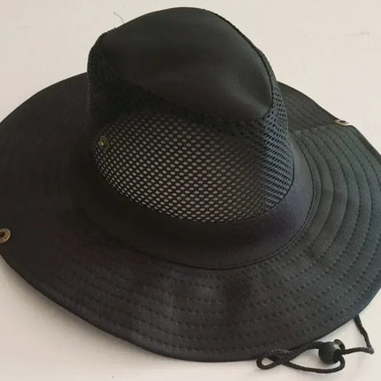 Summer Mesh Fishing Hat Outdoor Breathable Casual Cool Hat Mountaineering Sun Fisherman Hat (7  Colors)