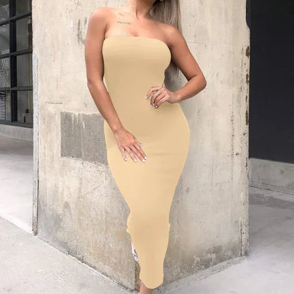 Sexy Chest Wrap Beach Dress | Sleeveless Maxi Summer Dress -femstylo