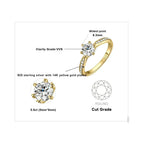 GRA Certificate / 0.5ct Yellow Color / 7