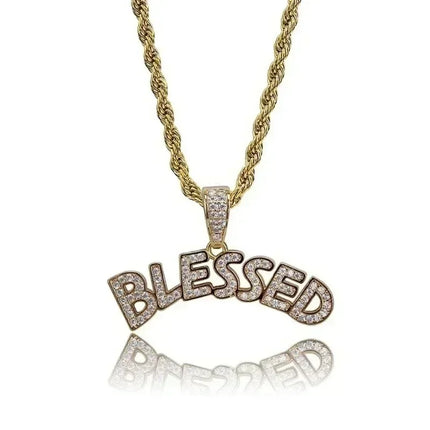 Ice Out Zircon Polite Gesture Middle Finger Necklace Men Women Punk Hip Hop Rap Rock Party Jewelry Gift