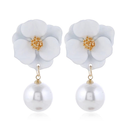 Flower Shaped Stud Earrings