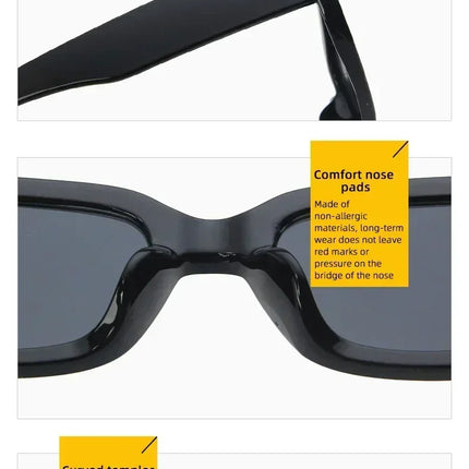 BEGREAT Fashion Retro Small Rectangle Sunglasses Brand Designer Vintage Travel Female Sun Glasses Eyewear Shade UV400 Protection