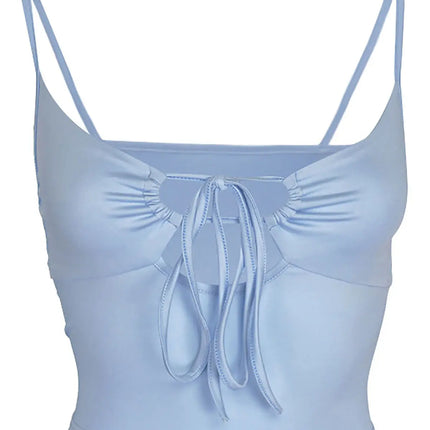 Lace-up Camisole Y2k Hollow Out Crop Top Summer