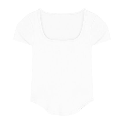 Pure Color Slim Short Sleeve Tees Women 2022 Summer Y2k Crop Fashion Sexy Blouse