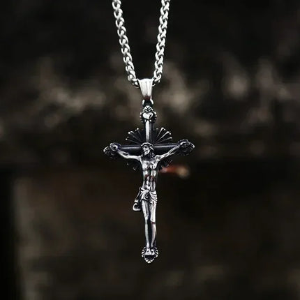 Beier 2022 New Creative Design Jesus Cross Pendant For Men Punk Hip Hop Skull Christian Jewelry Wholesale