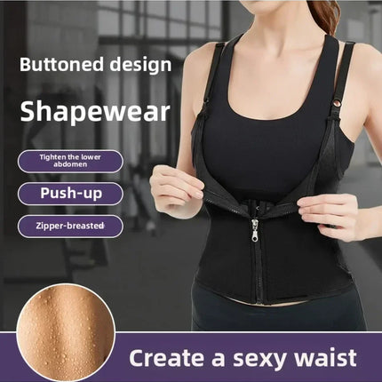 Ladies Lingerie Hree Row Buckle Zipper Bodice Women's Corset Put Away Abdomen Appearing Thin  Breathable Comfortable Lingerie