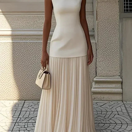 Women's Strapless Long Prom Dress Elegant Wedding Dress Casual Loose Ruched Maxi Dress Floor Length Elegant Evening Dress