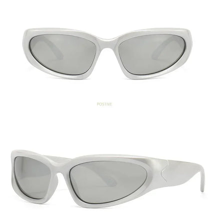 Unique Y2K Designer Luxury Sunglasses Women Rectangle Big Frame Sun Glasses For Men Outdoor UV Protection Classic 2000S Black Sh