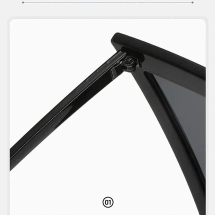 Oversized Triangle Punk Shiled Sunglasses Women Big Frame 2025 Luxury Brand Windproof Eyewear For Ladies UV400 Goggle Shades