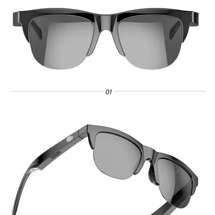 Smart Bluetooth Glasses Wireless Earphones Touch Mold Headset Bone Conduction Music Wireless Headset UV Proof Sunglasses