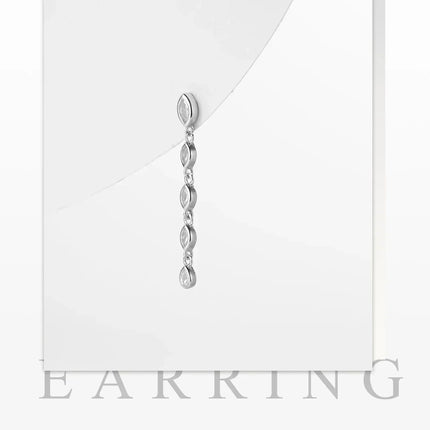 ANDYWEN 100% 925 Sterling Silver Gold Spicy Earring Chain Ovals Locker Earring Women Pendientes Luxury Fine Jewelry 2023 Clips