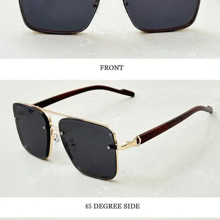 New Square Sunglasses For Men Vintage Outdoor Sunglasses Oculos Designer Wooden Glasses Sunscreen Sun Lentes Dropshipping Gafas