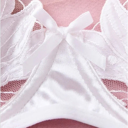 Tornova Sexy Lingerie Woman Lace Transparent Underwear Embroidery Brief Set Bra Kit Push Up Breves Sets Thin Erotic Bras New