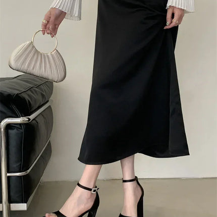 Liyke Runway Style Black High Heels Platform Sandals For Women Cozy Silk Square Toe Buckle Strap Lady Party Dress Shoes Size 40