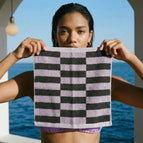 Lilac & Charcoal / Washcloths (Set of 2)
