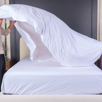 Crisp Percale Cotton Bed Sheets