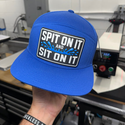 Spit On It and Sit On It | 7 Panel Canvas Patch Snapback