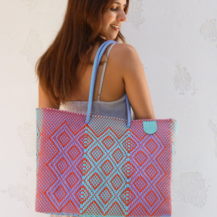 Sunset Woven Super Tote