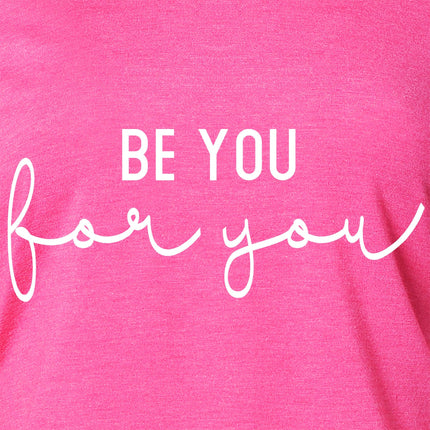 Be You, For You Black Tapered Long Sleeve Hoodie