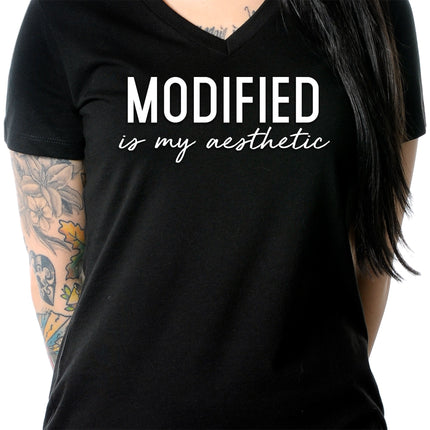 Modified is my Aesthetic V-Neck Tee Shirt