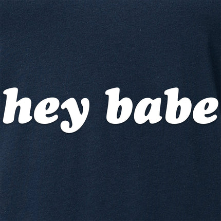 Hey Babe Tapered V-Neck Tee Shirt