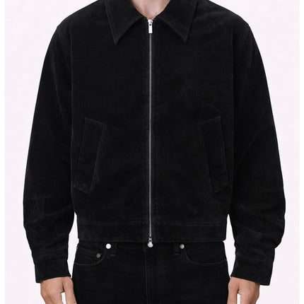 NOIR SUEDE WORK JACKET
