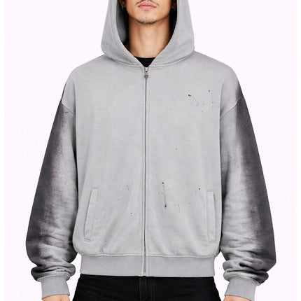 GREY PAINTERS HOODIE