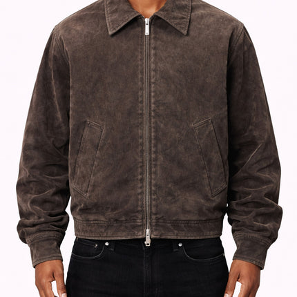 BROWN SUEDE WORK JACKET