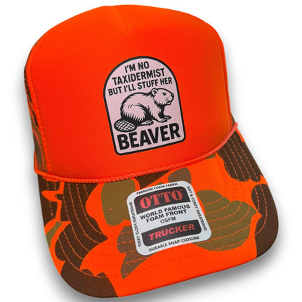 I'm No Taxidermist But I'll Stuff Her Beaver Trucker Hat