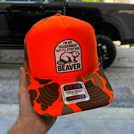 I'm No Taxidermist But I'll Stuff Her Beaver Trucker Hat