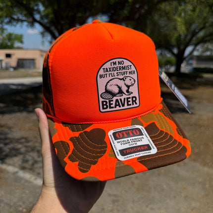 I'm No Taxidermist But I'll Stuff Her Beaver Trucker Hat
