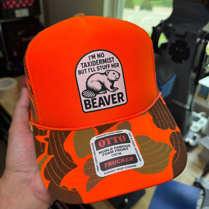 I'm No Taxidermist But I'll Stuff Her Beaver Trucker Hat