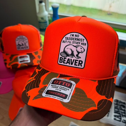 I'm No Taxidermist But I'll Stuff Her Beaver Trucker Hat