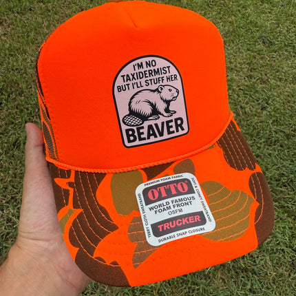 I'm No Taxidermist But I'll Stuff Her Beaver Trucker Hat