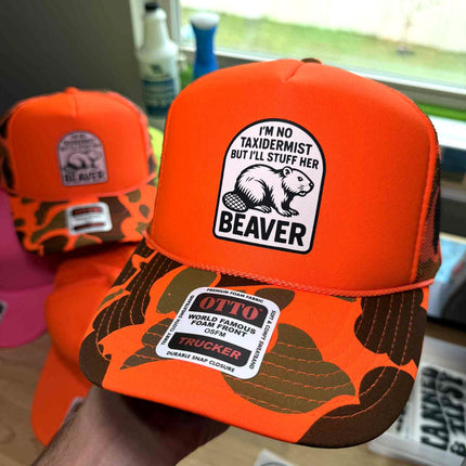 I'm No Taxidermist But I'll Stuff Her Beaver Trucker Hat