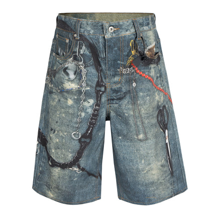 HARDWARE DENIM SHORTS
