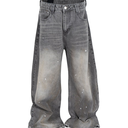 SLATE WIDEBOY SPLATTER DENIM