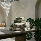 Sage & Ecru / Luxe Set (Set of 6 with Bath Sheets)