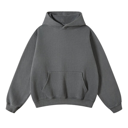 GREY VINTAGE HOODIE