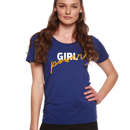 Girl Power Printed Women's Bamboo/Cotton Short Sleeve Scoop Neck T-Shirt