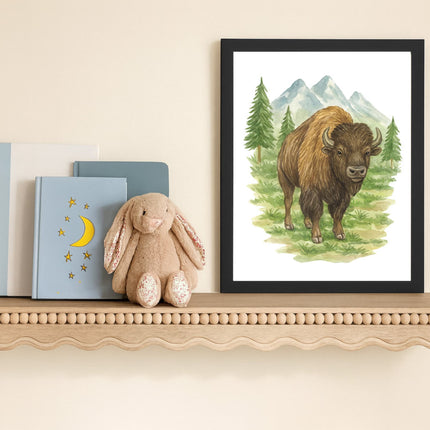 Wild Beasts Art Print, Framed (12" x 16")