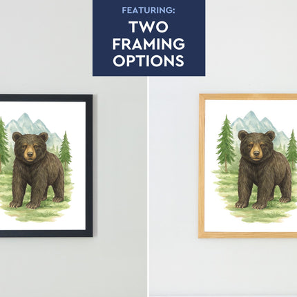 Wild Beasts Art Print, Framed (12" x 16")