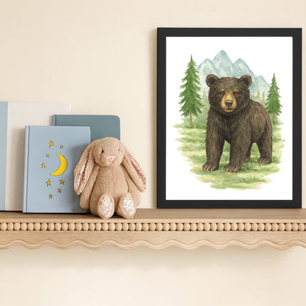Wild Beasts Art Print, Framed (12" x 16")